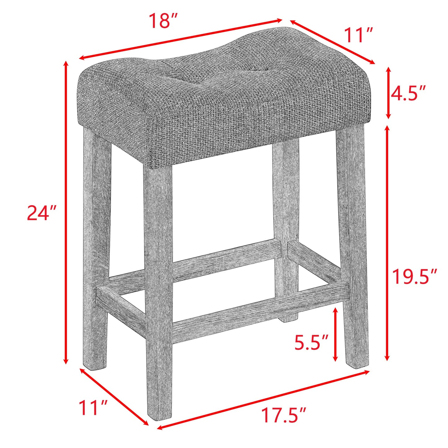 Bar Table Set with Power Outlet, Bar Table and Chairs Set, 4 Piece Dining Table Set, Industrial Breakfast Table Set, for Living Room, Dining Room, Game Room