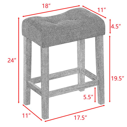 Bar Table Set with Power Outlet, Bar Table and Chairs Set, 4 Piece Dining Table Set, Industrial Breakfast Table Set, for Living Room, Dining Room, Game Room