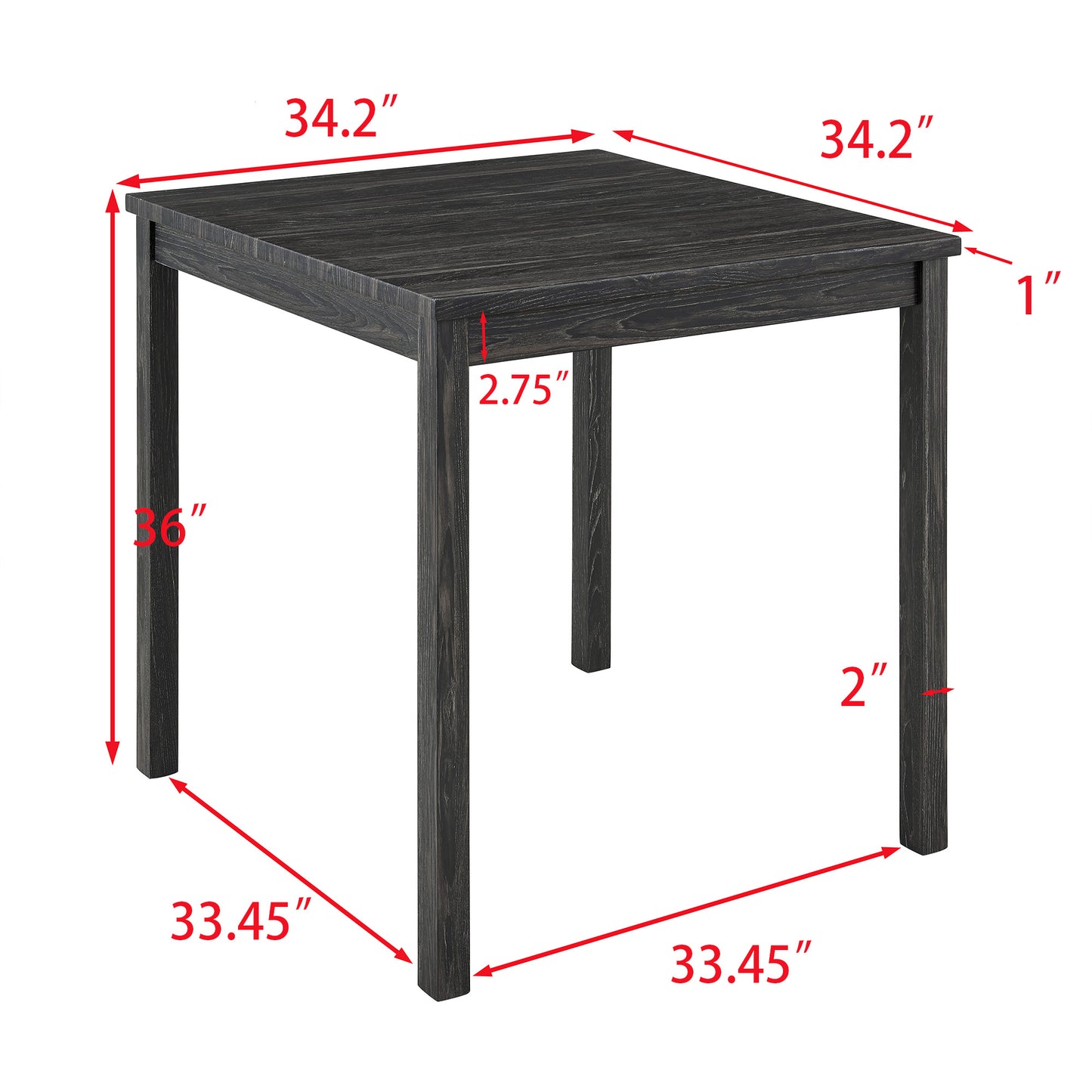 Dining Table, Bar Table and Chairs Set, 5 Piece Dining Table Set, Industrial Breakfast Table Set, for Living Room, Dining Room, Game Room
