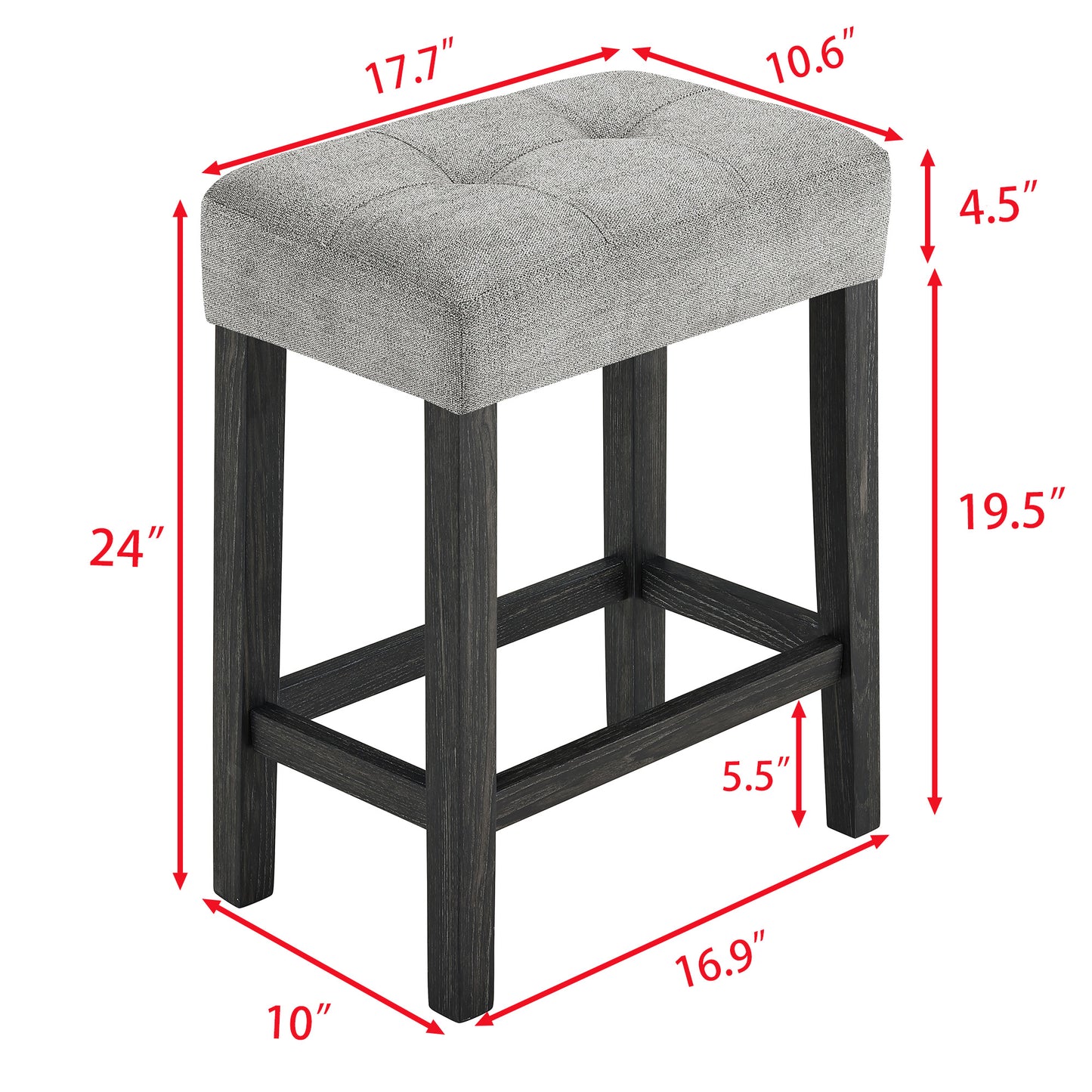 Bar Table Set with Power Outlet, Bar Table and Chairs Set, 4 Piece Dining Table Set, Industrial Breakfast Table Set, for Living Room, Dining Room, Game Room