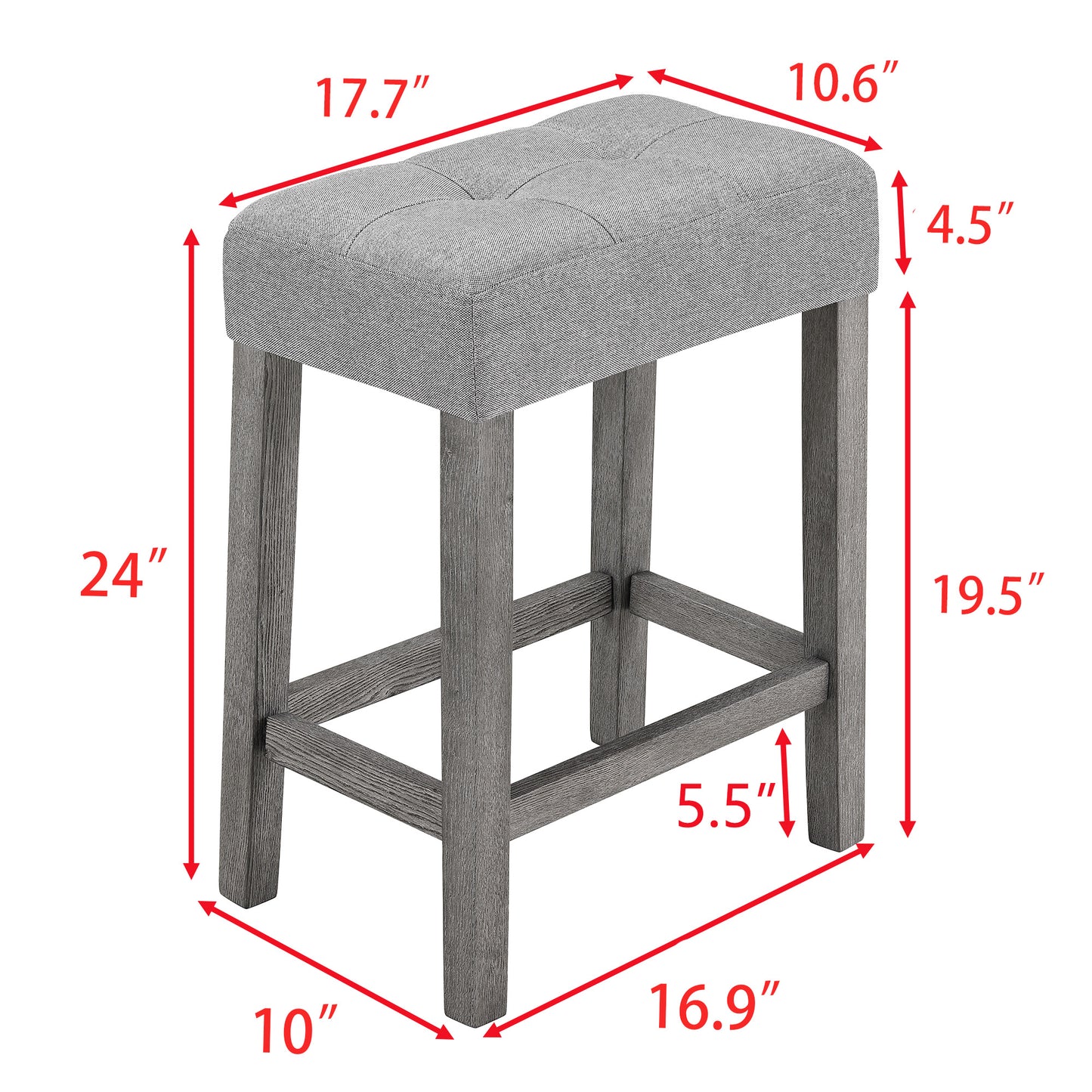Bar Table Set with Power Outlet, Bar Table and Chairs Set, 4 Piece Dining Table Set, Industrial Breakfast Table Set, for Living Room, Dining Room, Game Room