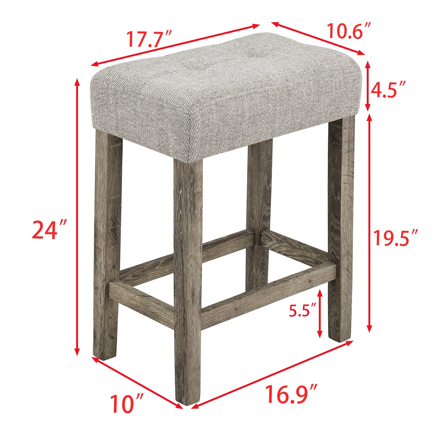 Bar Table Set with Power Outlet, Bar Table and Chairs Set, 4 Piece Dining Table Set, Industrial Breakfast Table Set, for Living Room, Dining Room, Game Room,