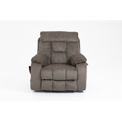 Old age electric lift chair, flat high density foam electric sofa, with heating and massage functions, can tilt to 180 degrees, 2 pocket cup holders, 2 remote controls, dual OKIN motors