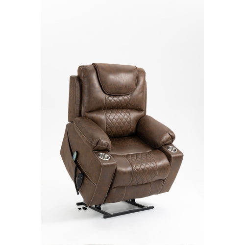 Lounge chair lift chair relax sofa chair sitting room furniture sitting room power supply elderly electric lounge chair (180 degree lying flat)