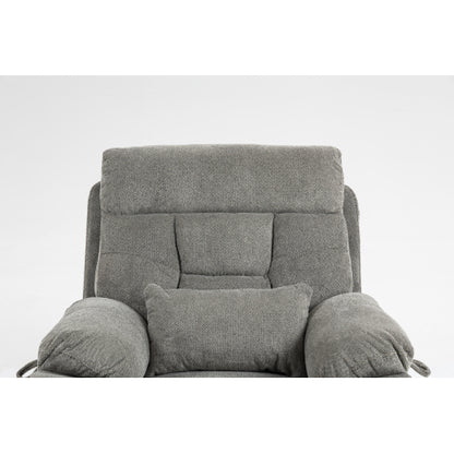 Old age electric lift chair, flat high density foam electric sofa, with heating and massage functions, can tilt to 180 degrees, 2 pocket cup holders, 2 remote controls, dual OKIN motors