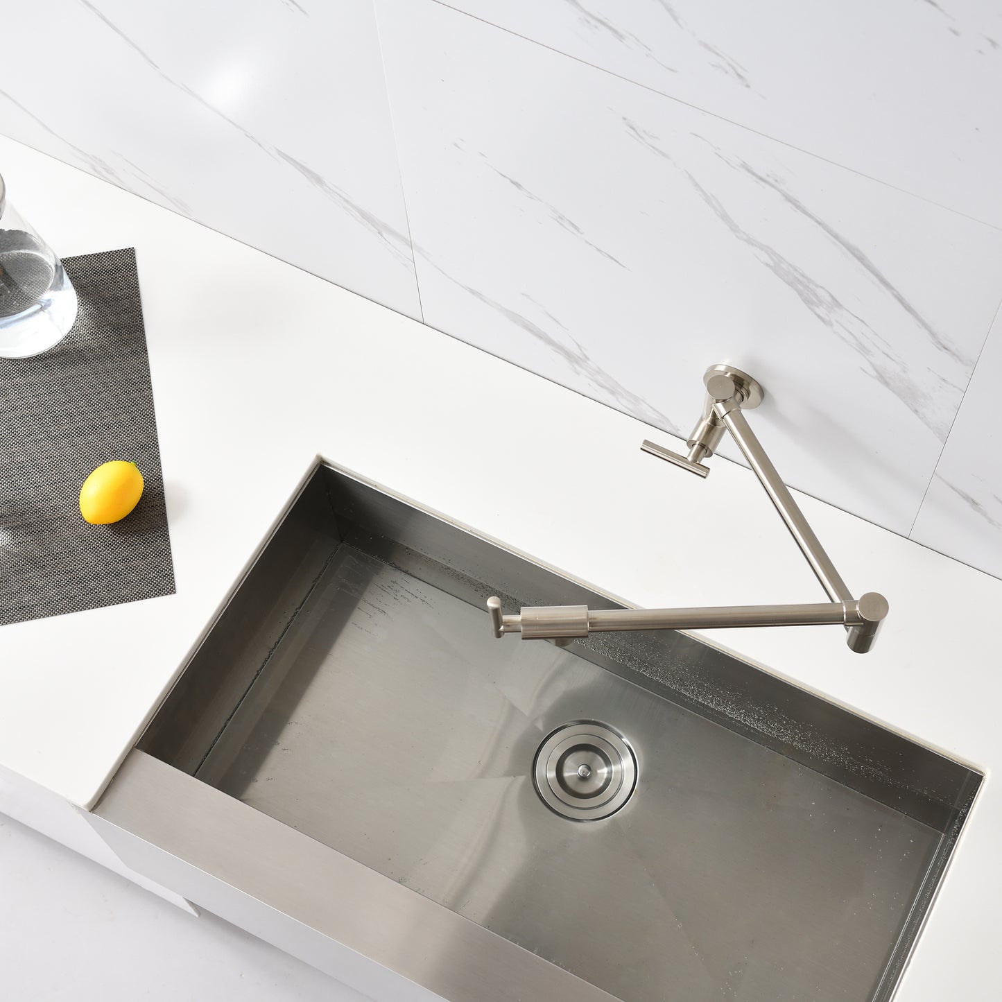 Wall Mount Folding Kitchen Pot Filler Faucet
