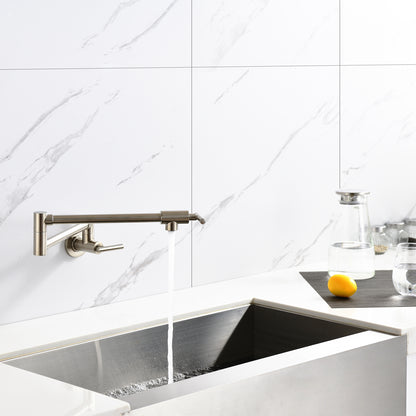Wall Mount Folding Kitchen Pot Filler Faucet