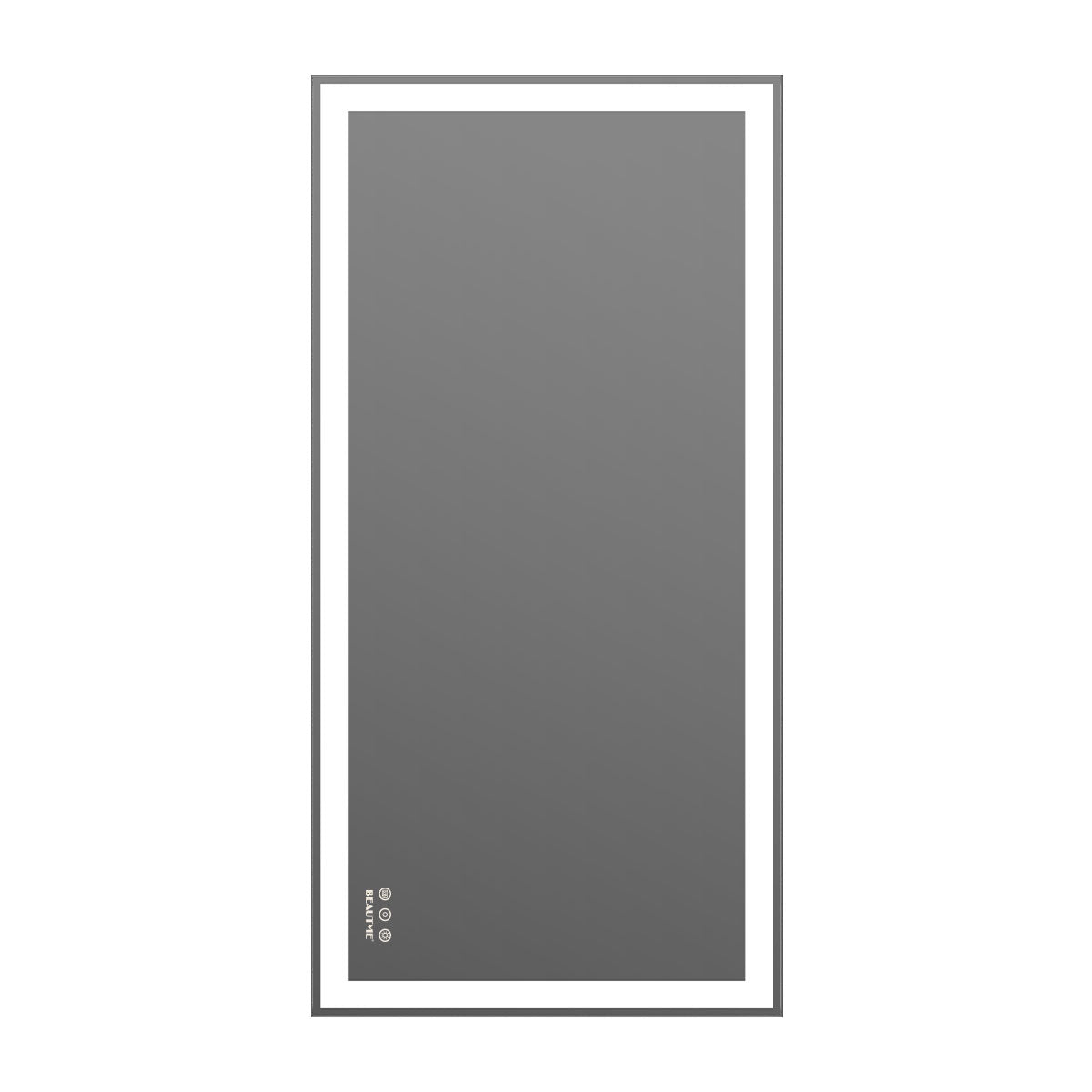 48x24 inch LED Bathroom Vanity Mirror Wall Mounted Adjustable White/Warm/Natural Lights Anti-Fog Touch Switch with Memory Modern Smart Large Bathroom Mirrors