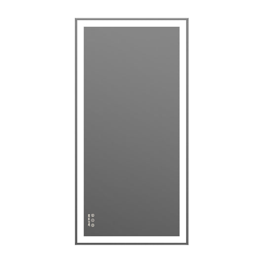 48x24 inch LED Bathroom Vanity Mirror Wall Mounted Adjustable White/Warm/Natural Lights Anti-Fog Touch Switch with Memory Modern Smart Large Bathroom Mirrors