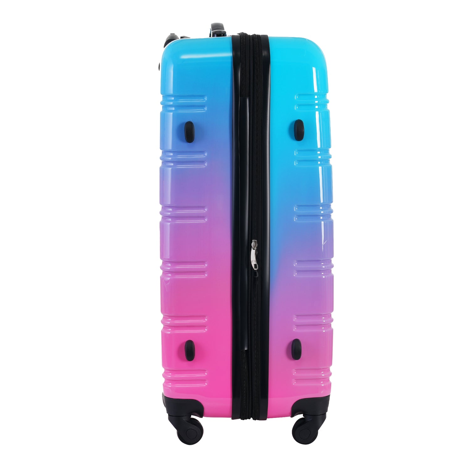 Hardshell Luggage Sets 3 Piece Gradient Color Expandable Suitcase with Spinner Wheels and TSA Lock Lightweight 20" 24" 28" Available,Blue and Red
