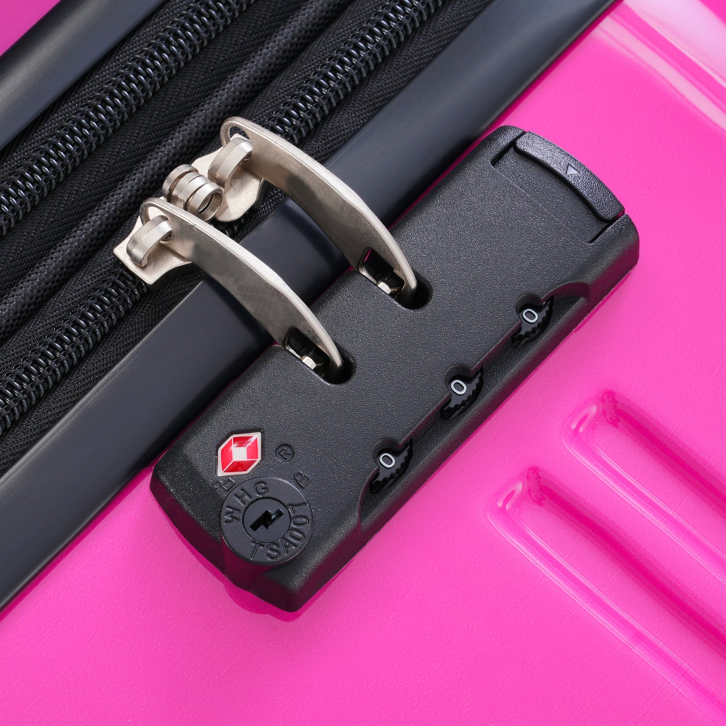 Hardshell Luggage Sets 3 Piece Gradient Color Expandable Suitcase with Spinner Wheels and TSA Lock Lightweight 20" 24" 28" Available,Purple and Pink