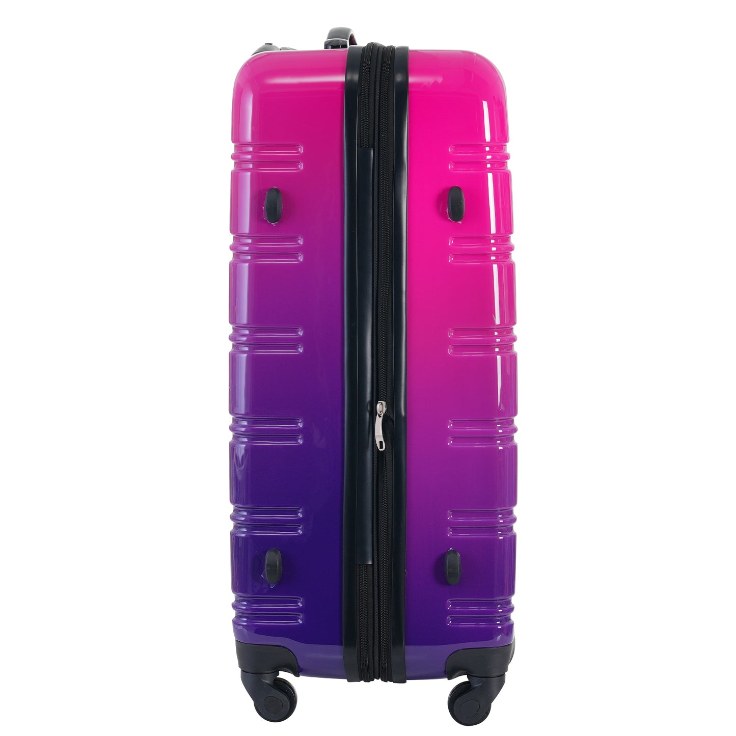 Hardshell Luggage Sets 3 Piece Gradient Color Expandable Suitcase with Spinner Wheels and TSA Lock Lightweight 20" 24" 28" Available,Purple and Pink