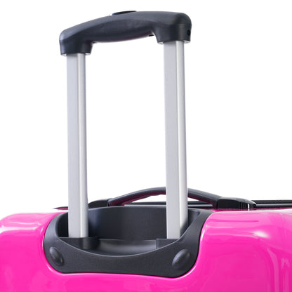 Hardshell Luggage Sets 3 Piece Gradient Color Expandable Suitcase with Spinner Wheels and TSA Lock Lightweight 20" 24" 28" Available,Purple and Pink
