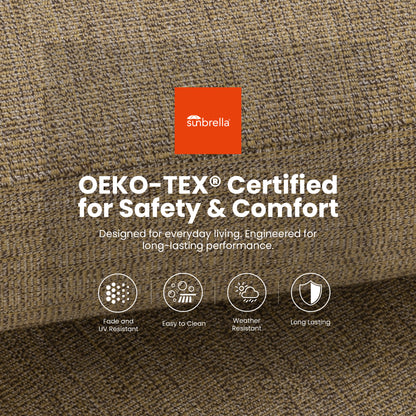 5PC Outdoor Patio Bar Set,Rounded Square Sintered Stone Table & 4 Swivel Bar Chairs,Non-Rust Aluminum Frame,Ember Black, Marble-Inspired Top,Bearing Swivel Plate,Tapered Legs,Sunbrella Cushion