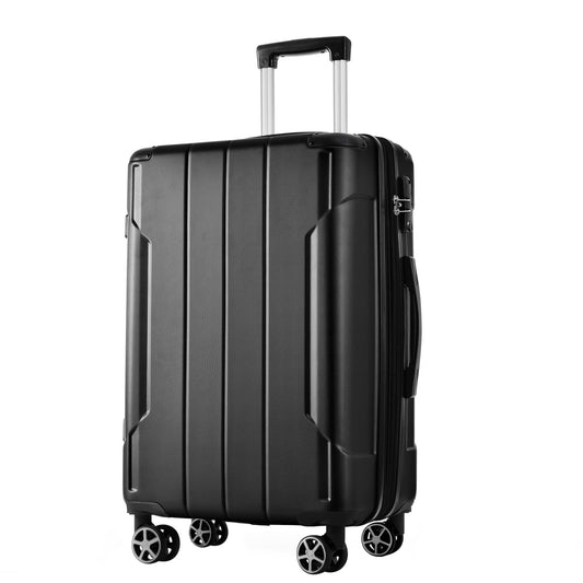 Hardshell Luggage, Lightweight Durable ABS Suitcases with Double Wheels, Expandable 28-inch Checked Luggage 28" (Single Luggage)
