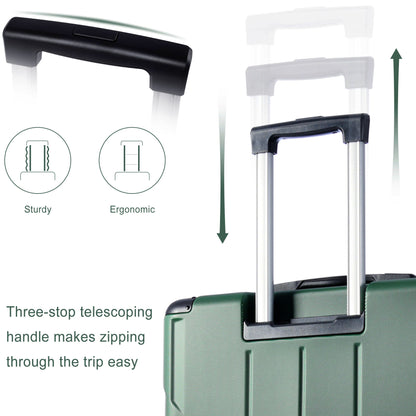 Hardshell Luggage, Lightweight Durable ABS Suitcases with Double Wheels, Expandable 28-inch Checked Luggage 28" (Single Luggage)