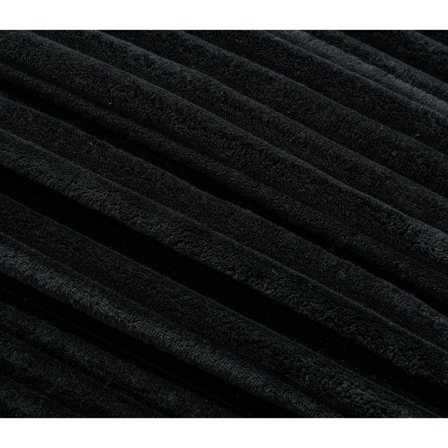 54.75" W Oversized Chaise Lounge Chair,Fluffy cushioned sofa bed,Deep Seat,Corduroy,2 Pillows,4 gears can be adjusted,Leisure Sleeper Sofa Chair for Living Room, Black