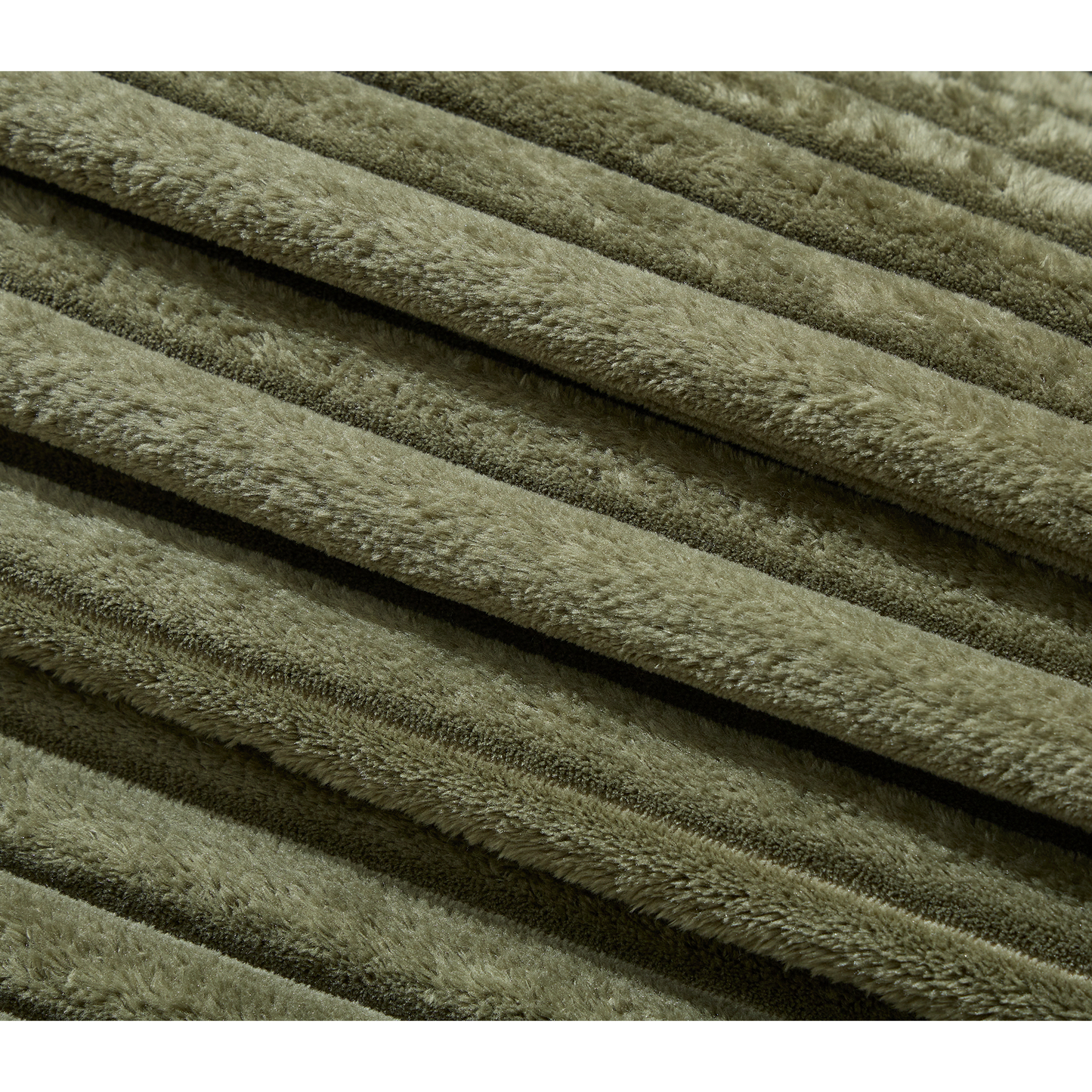 54.75" W Oversized Chaise Lounge Chair,Fluffy cushioned sofa bed,Deep Seat,Corduroy,2 Pillows,Four gears can be adjusted,Leisure Sleeper Sofa Chair for Living Room,Green