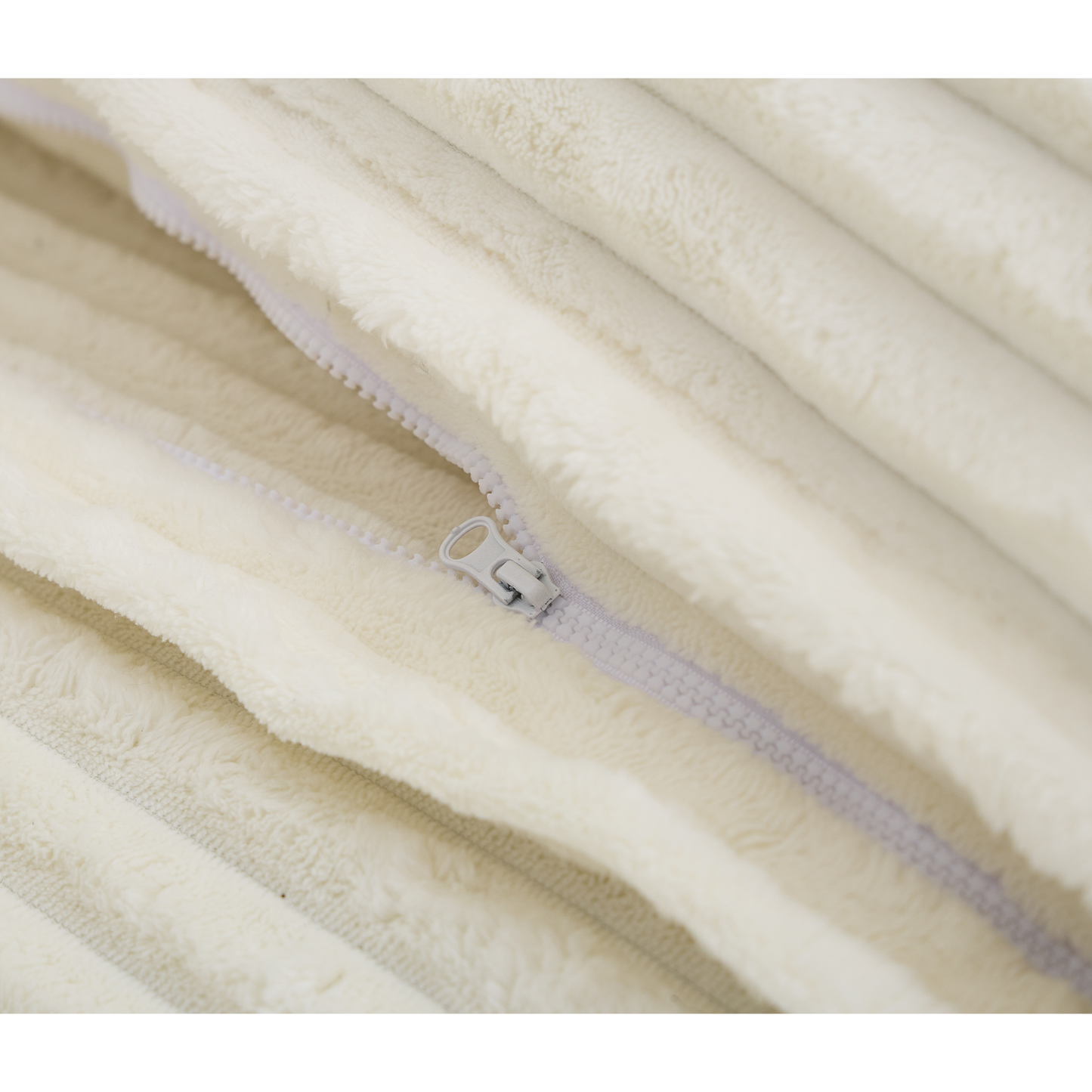 54.75" W Oversized Chaise Lounge Chair,Fluffy Cushioned Sofa Bed,Deep Seat,Corduroy,2 Pillows,Four Gears Can Be Adjusted,Leisure Sleeper Sofa Chair for Living Room,Beige