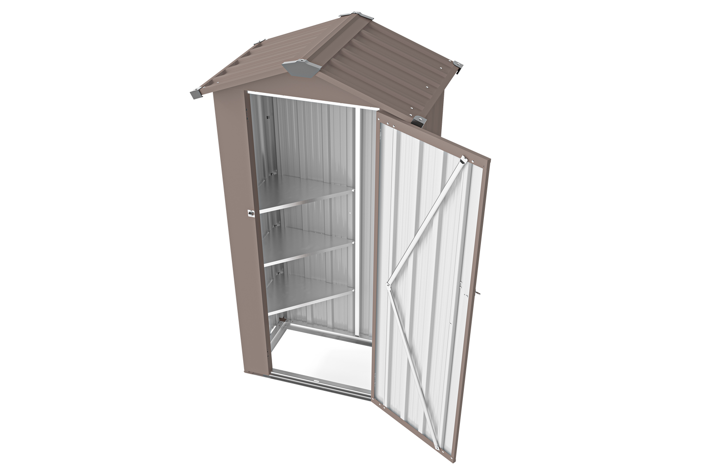 Campcraft High quality galvanized iron sheet,waterproof design, reasonable internal space planning,equipped with a solid lock system,easy to assemble and move,Small Metal Compact Garden Shed