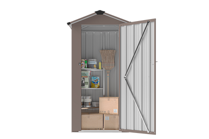 Campcraft High quality galvanized iron sheet,waterproof design, reasonable internal space planning,equipped with a solid lock system,easy to assemble and move,Small Metal Compact Garden Shed
