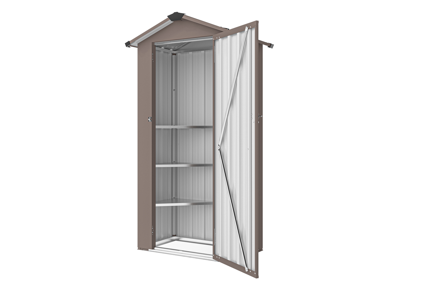 Campcraft High quality galvanized iron sheet,waterproof design, reasonable internal space planning,equipped with a solid lock system,easy to assemble and move,Small Metal Compact Garden Shed