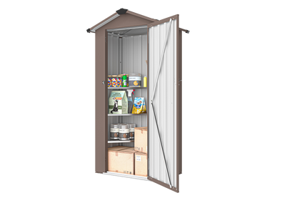 Campcraft High quality galvanized iron sheet,waterproof design, reasonable internal space planning,equipped with a solid lock system,easy to assemble and move,Small Metal Compact Garden Shed