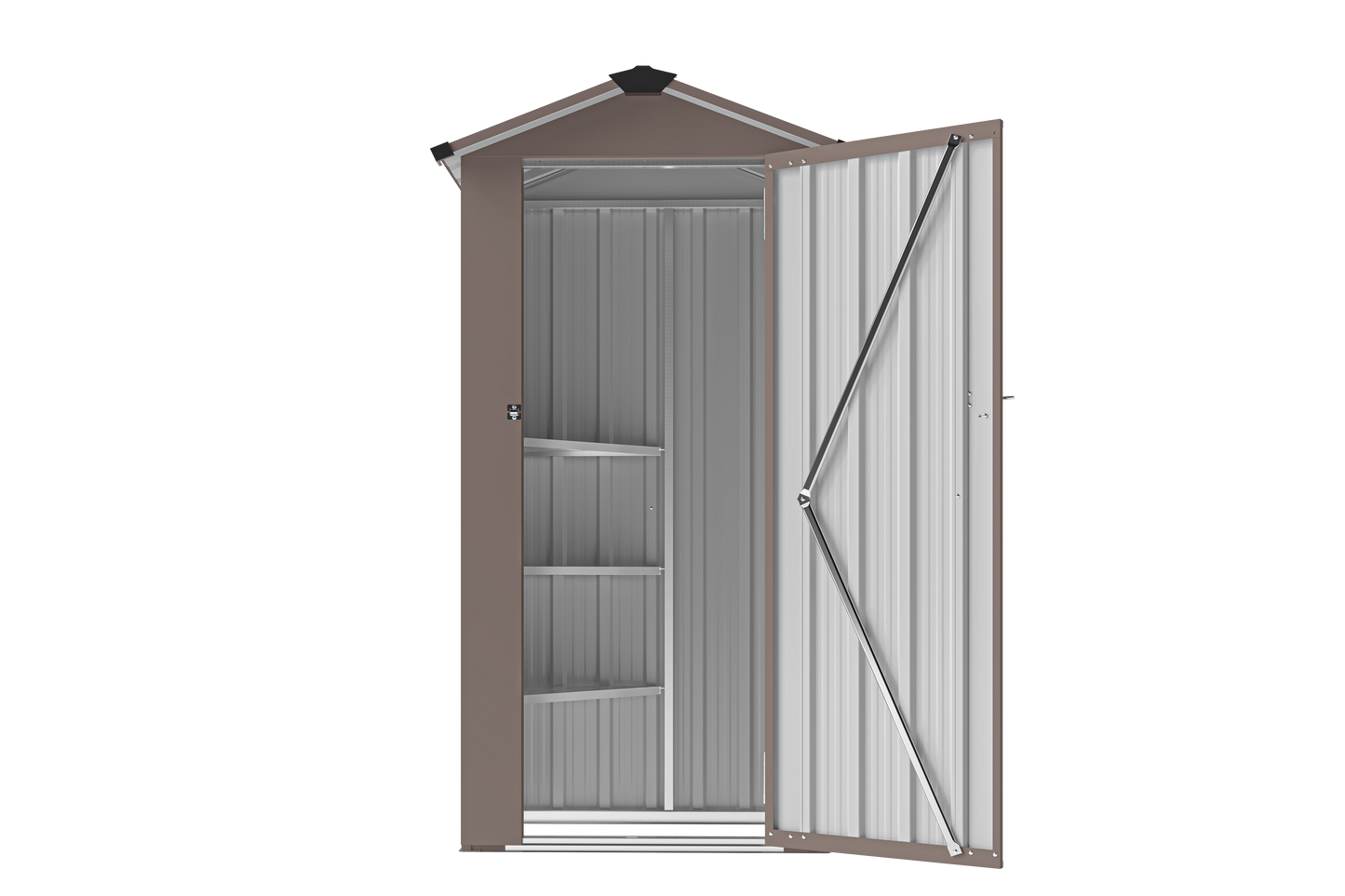 Campcraft High quality galvanized iron sheet,waterproof design, reasonable internal space planning,equipped with a solid lock system,easy to assemble and move,Small Metal Compact Garden Shed
