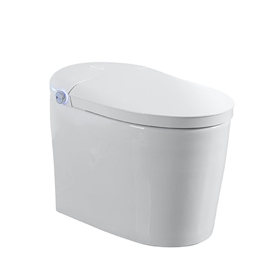 Tankless Smart Toilet With Bidet Built In, One-piece, Auto Flush, Auto Open/Close,Heated Seat, Bubble Wash,Warm Water and Dry, Adjustable Temp,Remote Control Side Know
