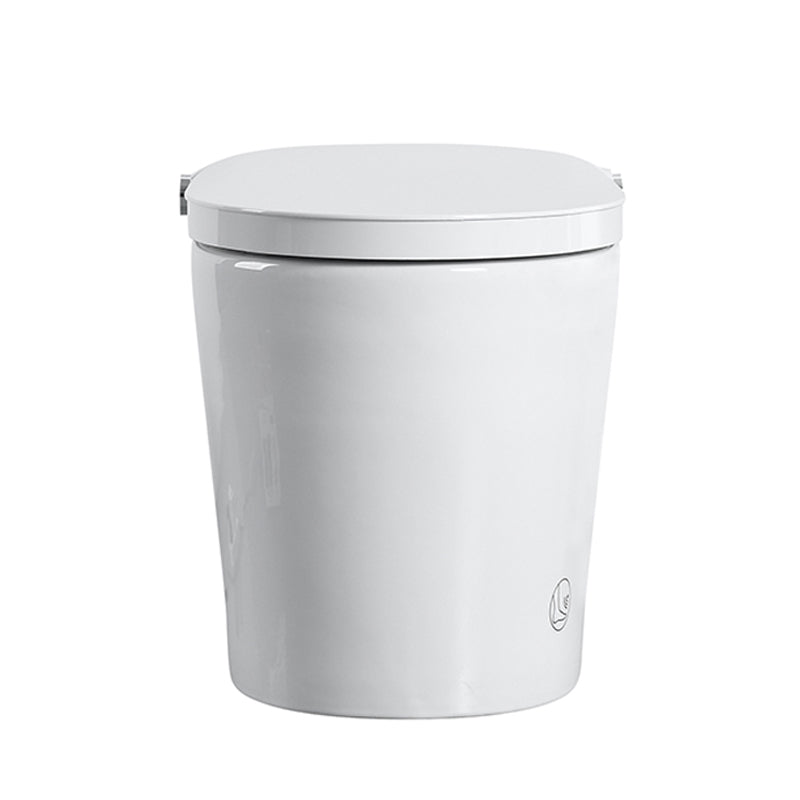 Tankless Smart Toilet With Bidet Built In, One-piece, Auto Flush, Auto Open/Close,Heated Seat, Bubble Wash,Warm Water and Dry, Adjustable Temp,Remote Control Side Know