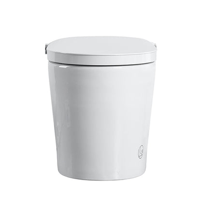 Tankless Smart Toilet With Bidet Built In, One-piece, Auto Flush, Auto Open/Close,Heated Seat, Bubble Wash,Warm Water and Dry, Adjustable Temp,Remote Control Side Know