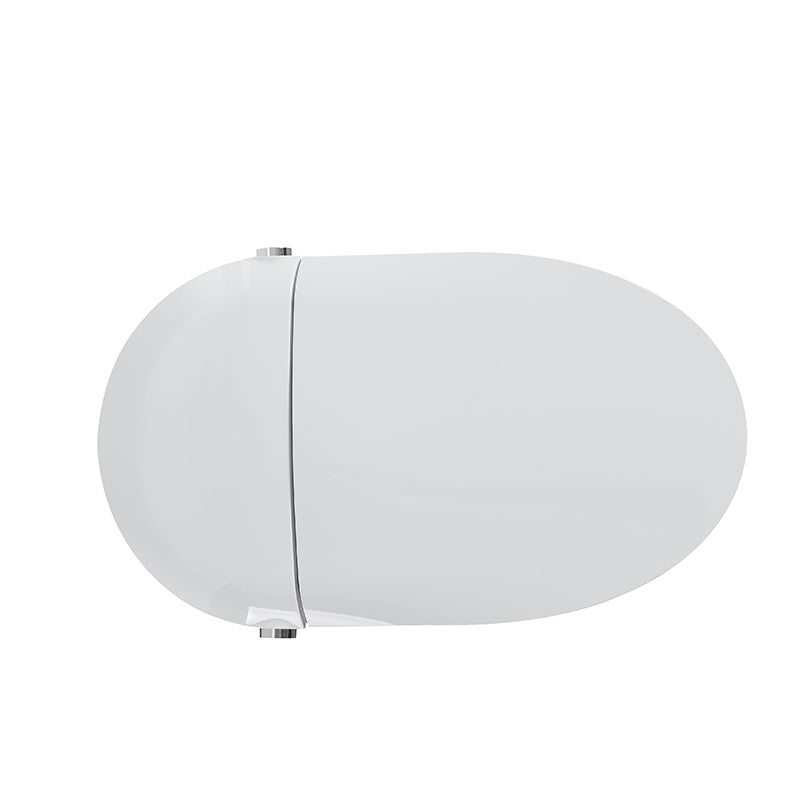 Tankless Smart Toilet With Bidet Built In, One-piece, Auto Flush, Auto Open/Close,Heated Seat, Bubble Wash,Warm Water and Dry, Adjustable Temp,Remote Control Side Know