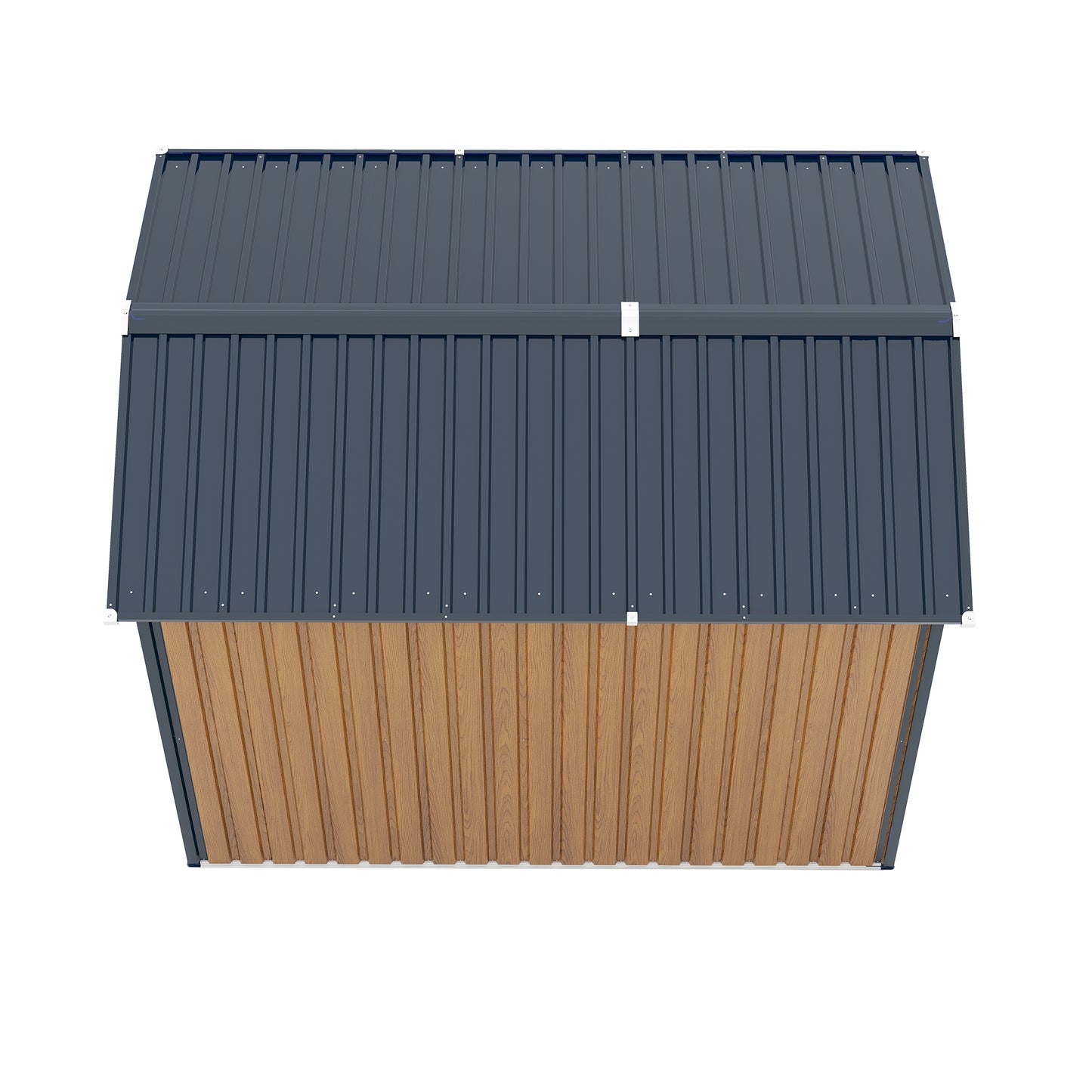 6x8FT Outdoor Steel Storage Shed with Clear Window, Lockable Doors, Compact Metal Tool Shed for Garden, Backyard, Patio, Utility, and Bike Storage,yellow