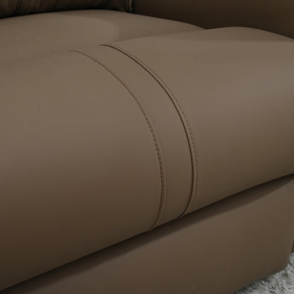 270° Power Swivel Rocker Recliner Chair, Electric Glider Reclining Sofa with USB Ports, PU Faux Leather Power Swivel Glider, Rocking Chair,Nursery Recliners for Living Room Bedroom(Brown+270° Swivel)