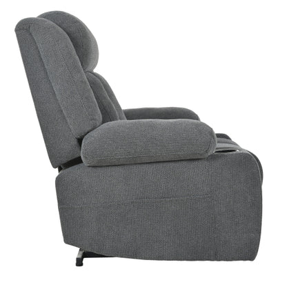 Power Lift Recliner Chair for Elderly,Fabric Lift Chairs for Living Room w/ Extended Footrest,Classic Single Sofa,Home Theater Seat with 2 Cup Holders,Side Pockets,Remote Control(Dark Gray)