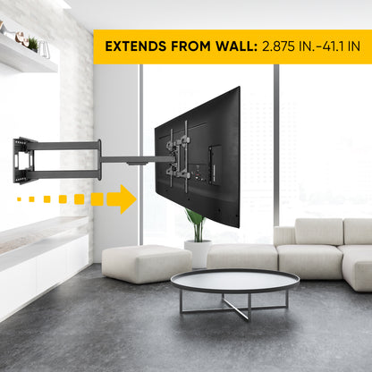 Full Motion, Crafted Steel, Extra Extension, TV Mount