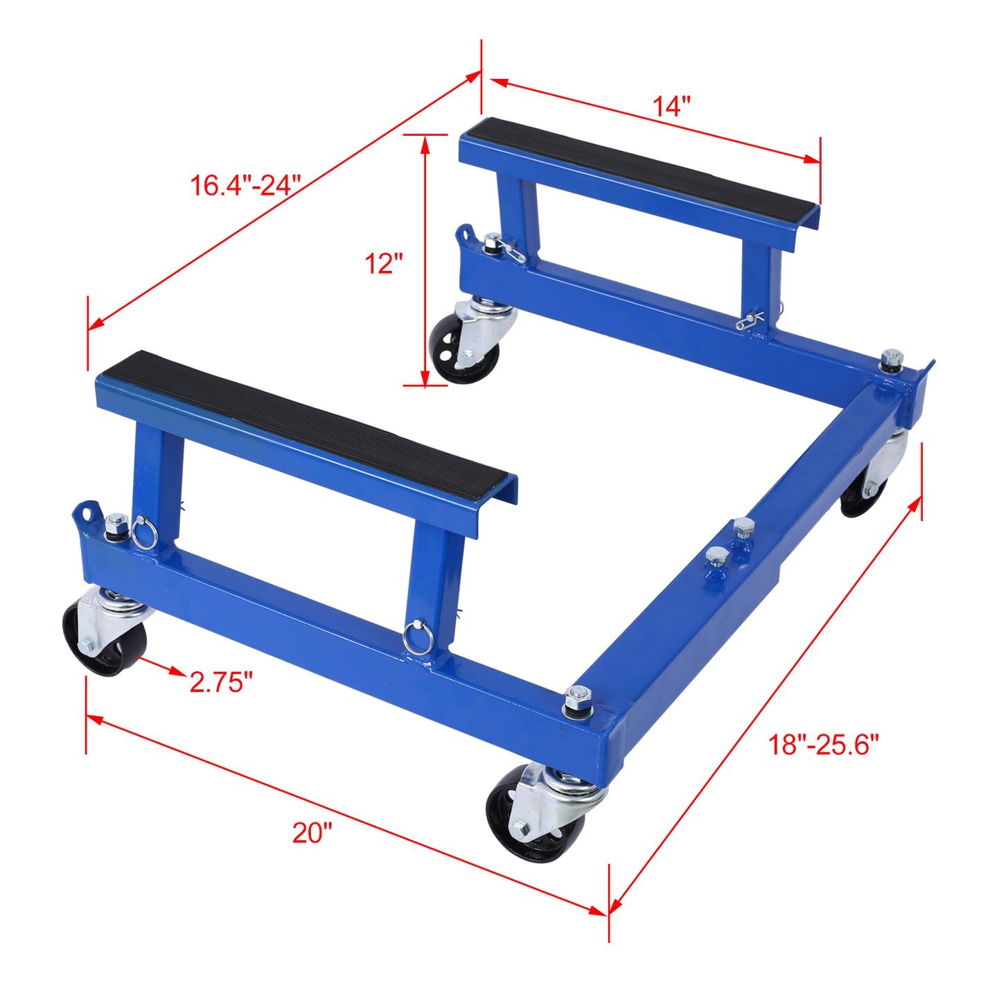 ATV Motorcycle Engine Cradle Dolly 1500lbs ,blue