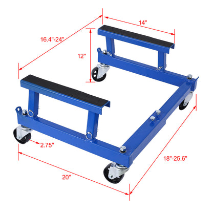 ATV Motorcycle Engine Cradle Dolly 1500lbs ,blue