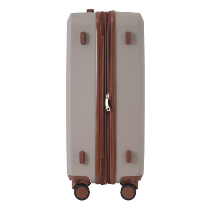 4 Piece Luggage Set with Compression Packing Cubes for Suitcase Expanable Spinner Wheels Lightweight Suitcase with TSA Lock 16 IN+20IN+24IN+28IN