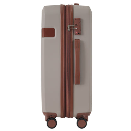 4 Piece Luggage Set with Compression Packing Cubes for Suitcase Expanable Spinner Wheels Lightweight Suitcase with TSA Lock 16 IN+20IN+24IN+28IN