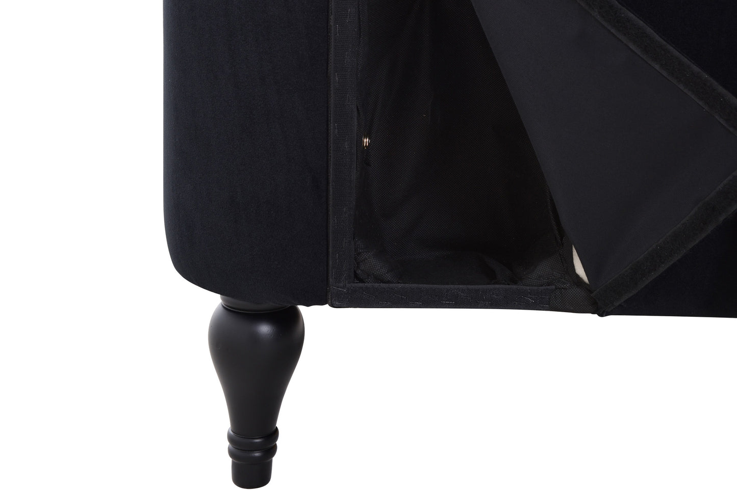 58''Velvet Chaise Lounge,Button Tufted Right Arm Facing Lounge Chair with Nailhead Trim & Solid Wood Legs for Living Room or Office,Sleeper Lounge Sofa