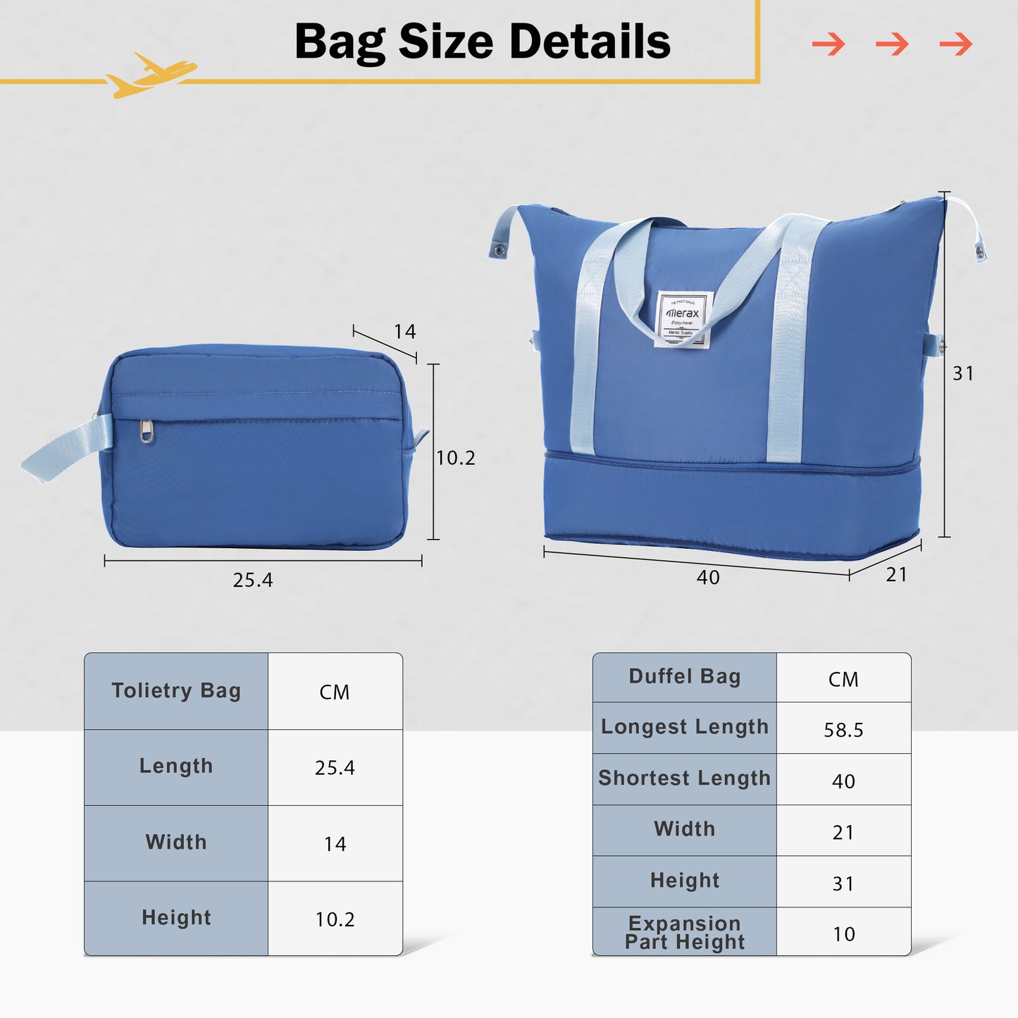 2 Piece Luggage Set with Bags Expanable Spinner Wheels ABS Lightweight Suitcase with TSA Lock 20inch+24inch