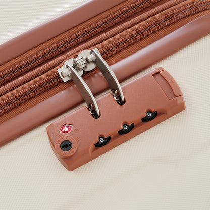 2 Piece Luggage Set with Bags Expanable Spinner Wheels ABS Lightweight Suitcase with TSA Lock 20inch+24inch