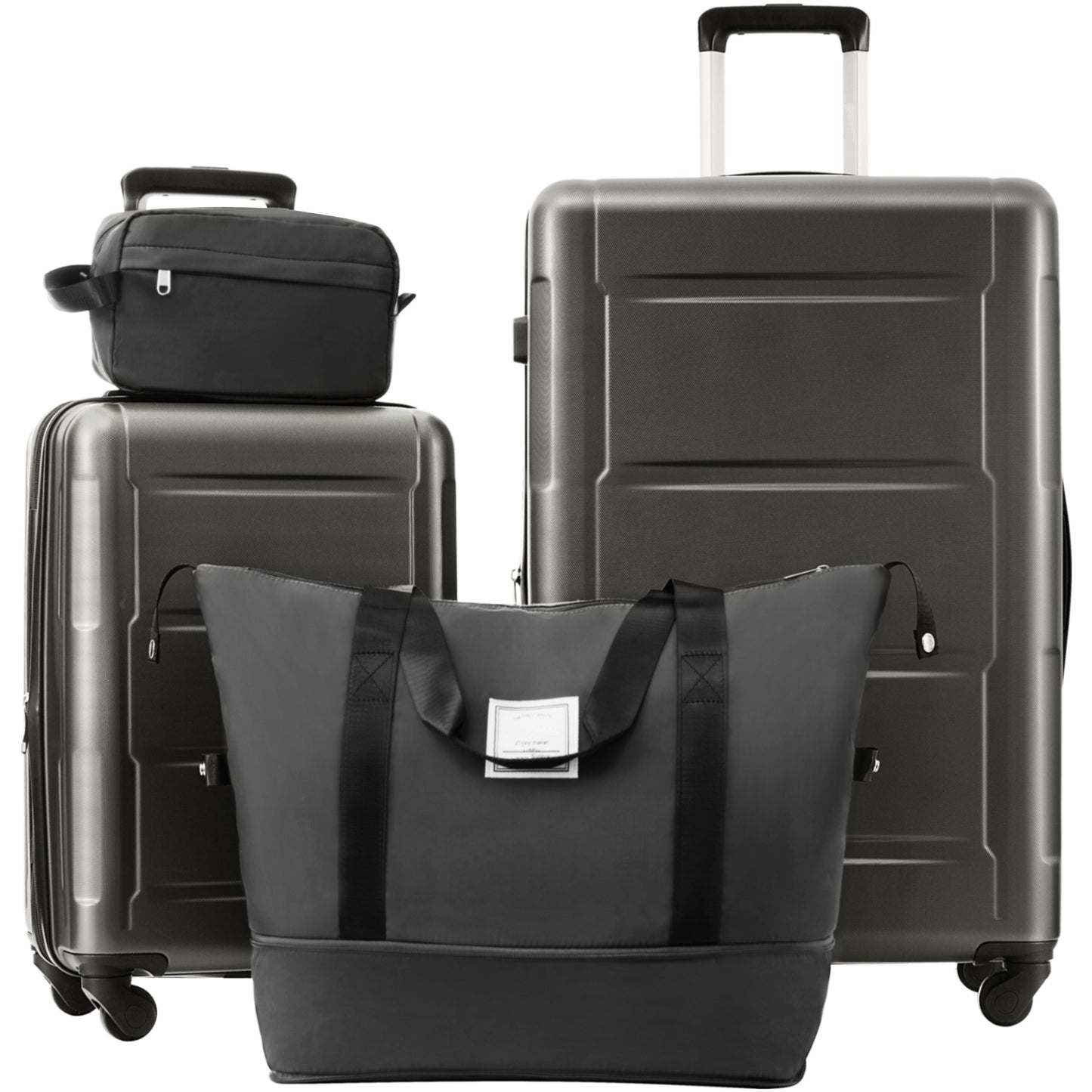 2 Piece Luggage Set with Bags Expanable Spinner Wheels ABS Lightweight Suitcase with TSA Lock 20inch+28inch