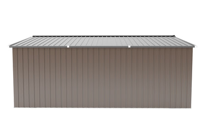 10*12ft 0.25mm color steel plate, surface protective film, Two daylight Windows, A practical and thoughtful gift,two colors can be freely selected storage sheds