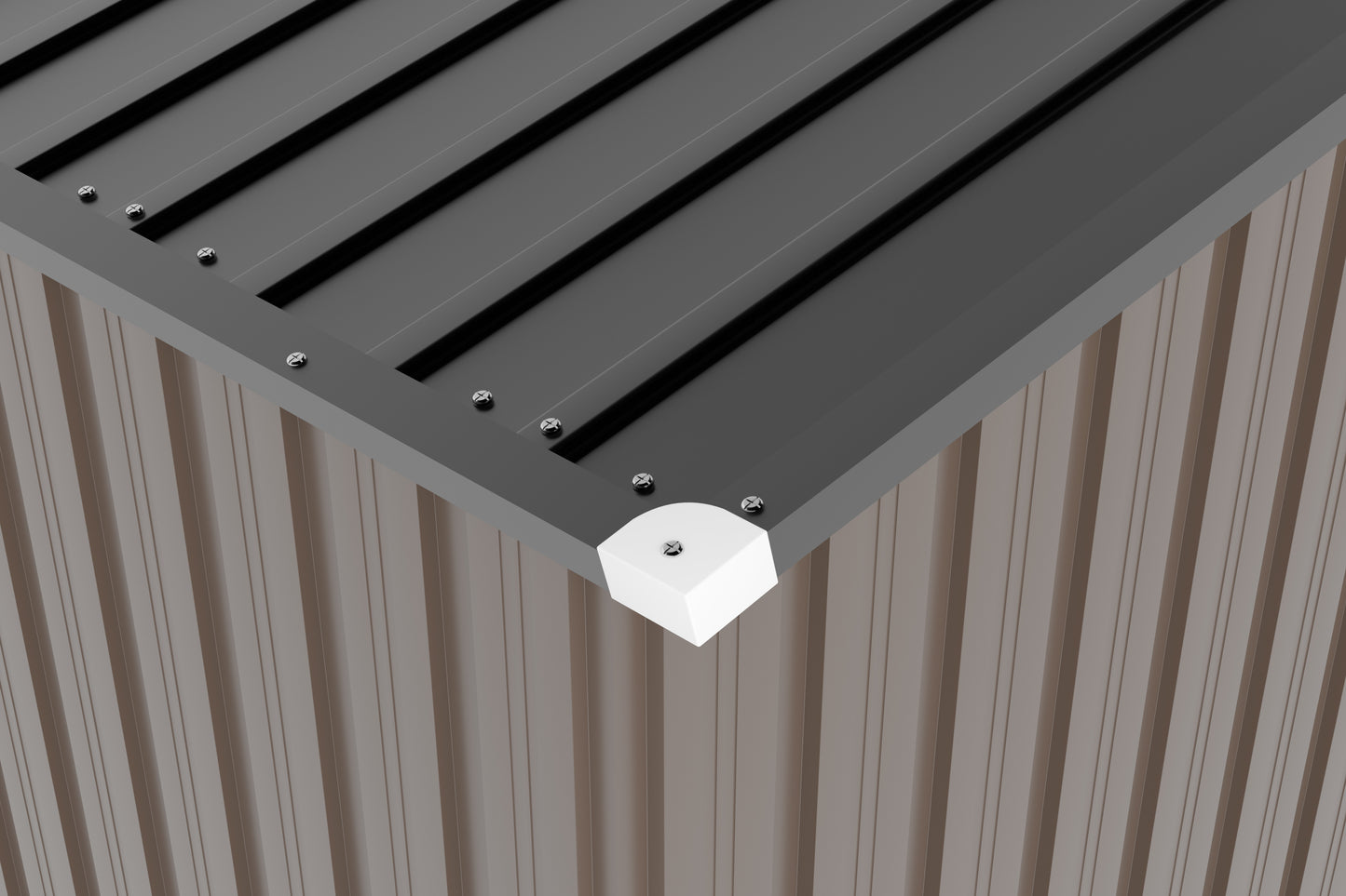 10*12ft 0.25mm color steel plate, surface protective film, Two daylight Windows, A practical and thoughtful gift,two colors can be freely selected storage sheds