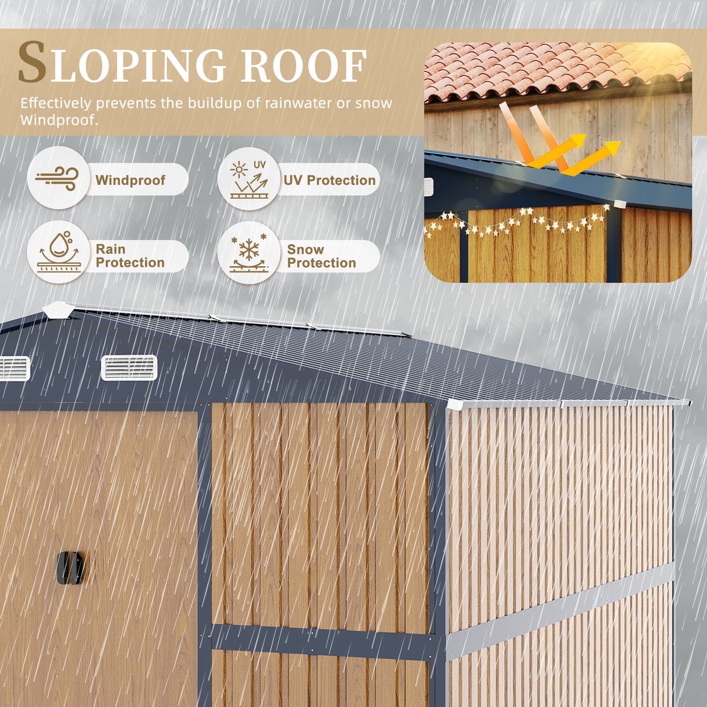 20x20 FT Event Shelter with Detachable Sides and Carport Capability - Equipped with Storage Solutions for Various Outdoor Occasions