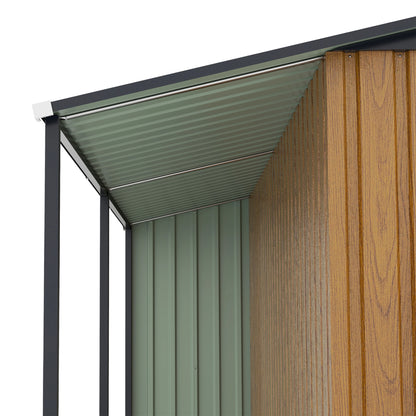 10x12 Ft Outdoor Storage Shed, Extra Large Metal Shed with Lockable Doors, Windows, Outside Steel Tiny House Ideal for Garden, Backyard, Patio Utility, Tool Storage, Chicken Coops