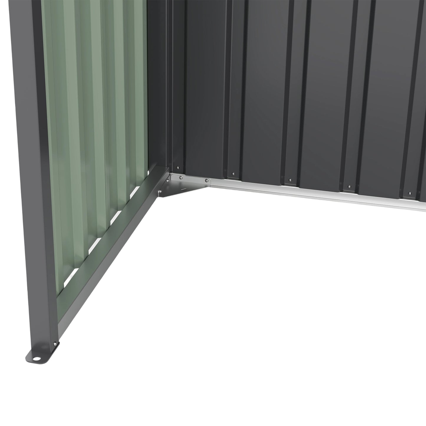 10x12 Ft Outdoor Storage Shed, Extra Large Metal Shed with Lockable Doors, Windows, Outside Steel Tiny House Ideal for Garden, Backyard, Patio Utility, Tool Storage, Chicken Coops