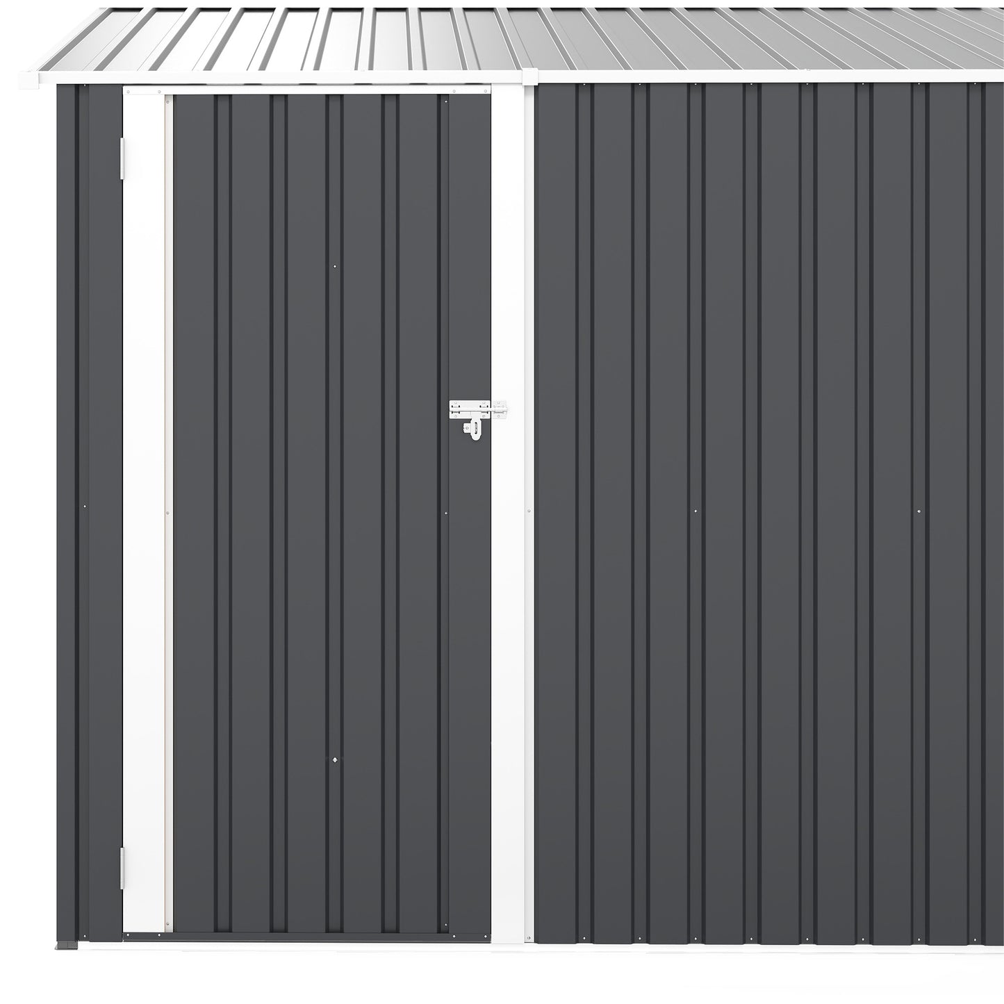 Campcraft Outdoor Storage Shed 9×11 FT with 3 Lockable Doors,Utility Tool Shed Metal Storage Garden Sheds 4 Vents,Metal Sheds with Galvanized Steel Frame,for Backyard,Patio,Lawn,Grey